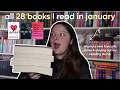 let's talk about the 28 books I read in January! 📚✨ *reading wrap-up*