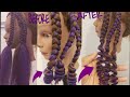 Curl the end of your braids, box braids without rod...Wool/threading Method/hot water