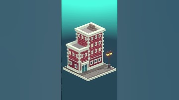 Built a 3D pixel art building in the Mega Voxels app and it turned out pretty epic ✨🧱 #pixelart