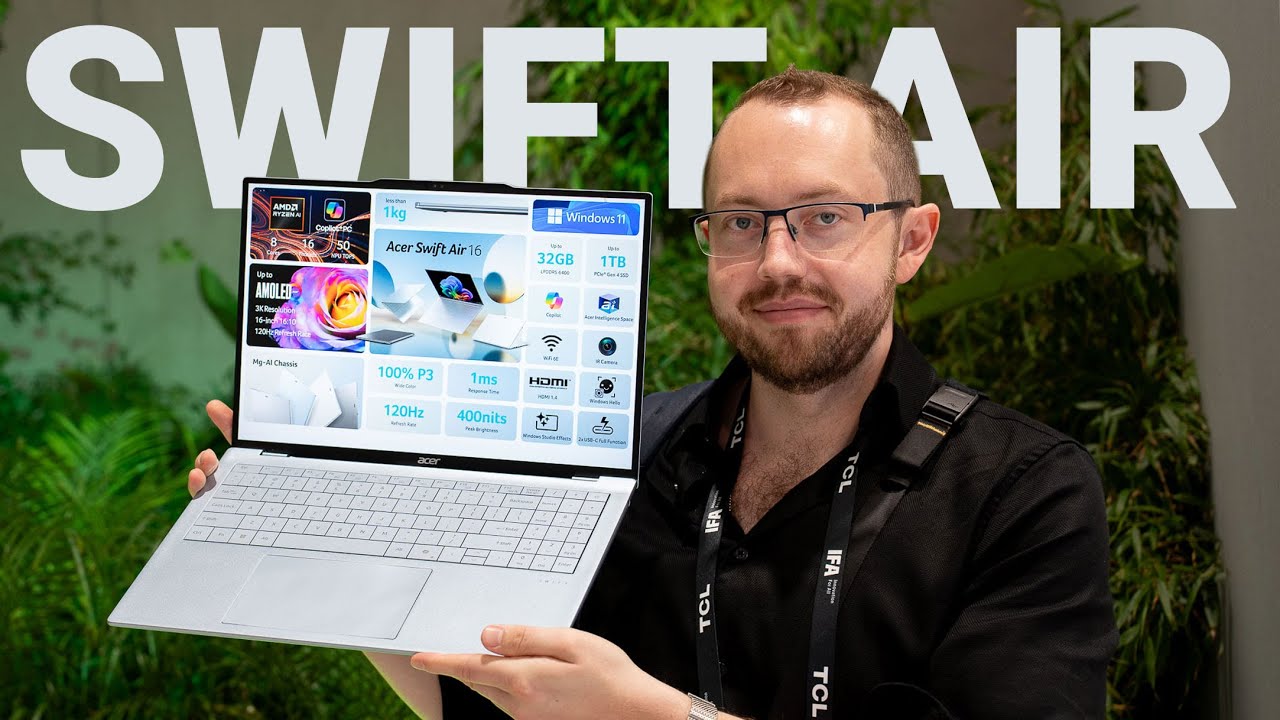 Acer Swift Air 16: The Worlds Lightest 16-Inch Laptop - YouTube