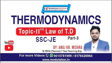 2nd Law of Thermodynamics video lecture for AE/JE | SSC-JE | PSU
