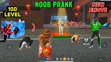 NOOB PRANK लेकिन 100 Level आ गया 😱 Random Angry Girl 😤 Noob Prank Free Fire 🔥 Y GAMING