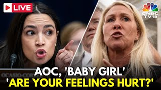 USA LIVE: Reps. Alexandria Cortez & Marjorie Greene Heated Exchange at House Committee Hearing |N18G