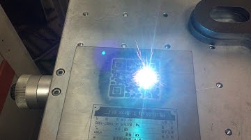 fiber laser marking QR code on metal,laser engraving machine