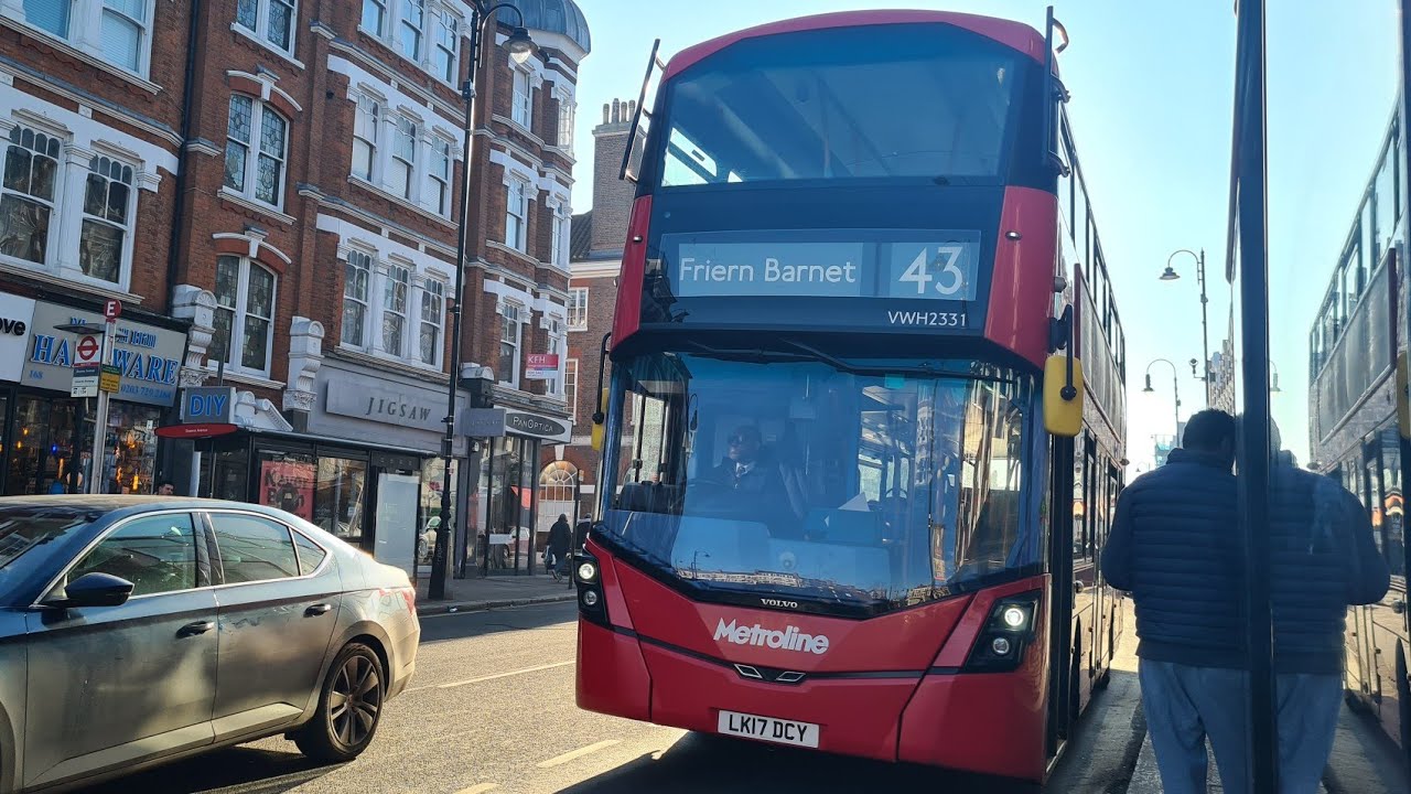 Uncommon journey on the london bus route 43 lk17 dcy vwh2331