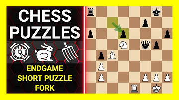 Chess Puzzles to Practice. Themes: Endgame, Short puzzle, Fork. Learn Chess