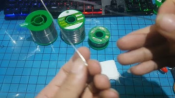 review 3 loại thiếc hàn không chứa chì của 3 hãng khác nhau hàng nội địa trung quốc