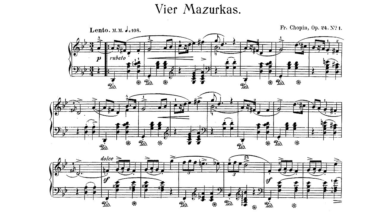 Chopin: Mazurka in G minor Op. 24 No. 1 - Jan Ekier, 1987