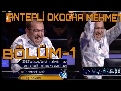 Kim milyoner olmak - Gaziantepli Çılgın Mehmet OKOCHA Komik Halleri - bölüm 1 Atv Antepli