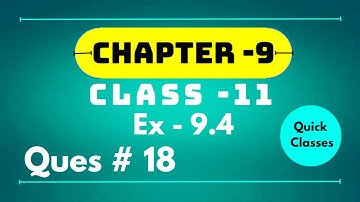 Class 11 Math Chapter 9 || fundamentals of trigonometry || Exercise 9.4 Question no 18 #ilmkiduniya