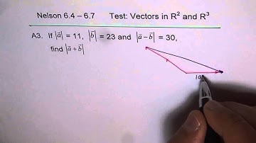 Find Sum Give Difference Vector Magnitude A3 MCV4U