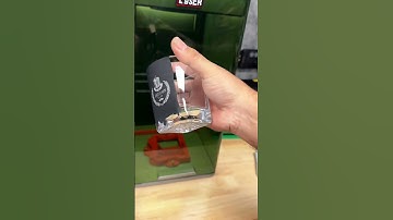 Laser engrave glass with us and a chalk marker! #firethelaser #lasertools #engraving #xtool #laser
