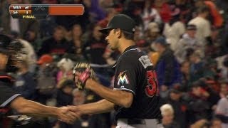 MIA@SF: Cishek fans Belt to earn his 11th save