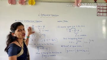 Differential Equations/ Linear Differential Equations/ Exercise 6.5 / Q no 1 From 1 to 5