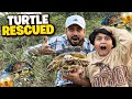 WE RESCUED POOR HUNGRY TURTLE FORM HORROR JUNGLE ANAS ALI VLOG CHOTA ALI VLOG