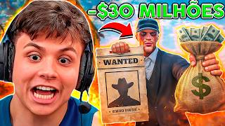 PAGUEI $30 MILHÕES pra pegar o PROCURADO 😱 GTA RP (Paulinho o LOKO)