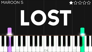 Maroon 5 - Lost | EASY Piano Tutorial