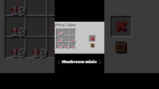 How to make mushroom minion in crafter MC minecraft#gaming