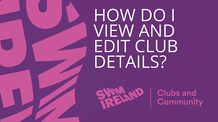 How do I view and edit club details?