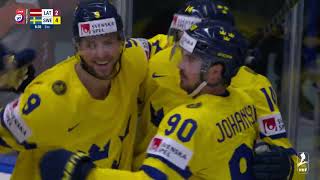 Latvija - Zviedrija, spēles labākie momenti | PČ hokejs 2024