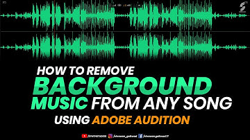 How to remove background music from any song using adobe audition | Acapella | Synth Studio