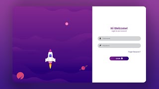 How to Create a Responsive Animated Login Form | HTML CSS | Parallax Effect | Glassmorphism