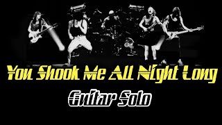 AC/DC - You Shook Me All Night Long (Solo Backing Track)