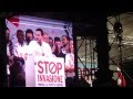 Matteo Salvini in Piazza Duomo , Lega Nord . Stop Invasione