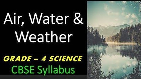 Science Grade 4th, Ch-11(Air, Water, and Weather)Part 2