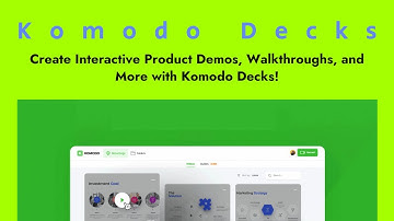 Create Interactive Product Demos, Walkthroughs, and More with Komodo Decks! 🌮 AppSumo LTD