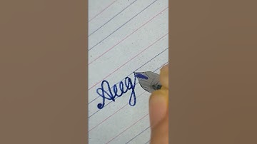 "August" in Cursive Writing | #shorts #calligraphy