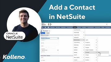 NetSuite Tutorial  |  How to add a contact in NetSuite