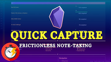 How to Quick Capture Notes & Ideas in Your Obsidian Vault