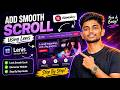 Wordpress smooth scrolling in elementor in Hindi