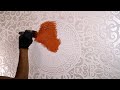 Elegant DIY Decor: Pearl Stencil Texture &amp; Copper Roman Clock Tutorial