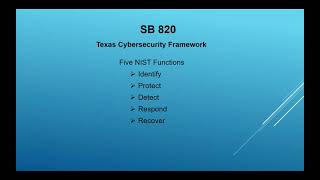 Cybersecurity Tips and Tools  SB820 86th Impact and Requirements to Texas school districts   Session