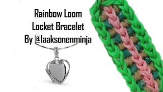 RAINBOW LOOM ~ LOCKET BRACELET BY @laaksonenminja | SaaraRLSuomi _