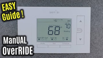 Emerson SENSI ST55 | Manual OVERRIDE | Programmable Thermostat