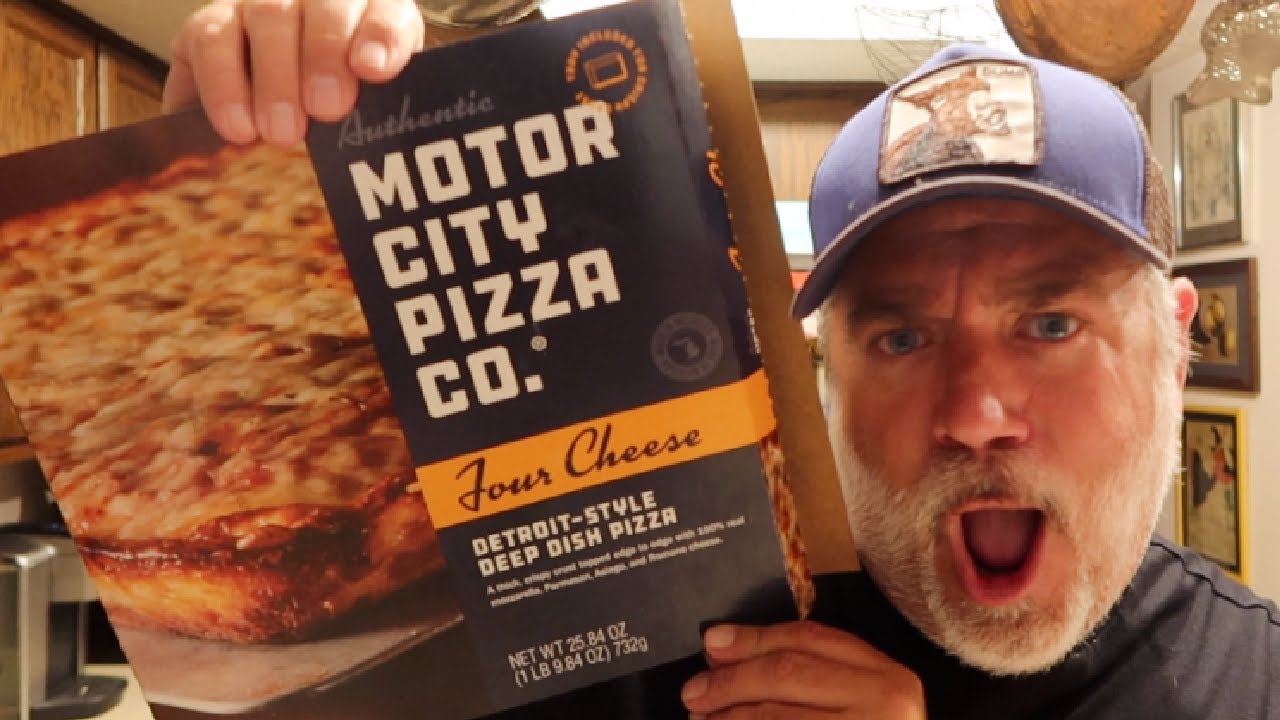 TRYING MOTOR CITY PIZZA'S FOUR CHEESE PIZZA! YouTube