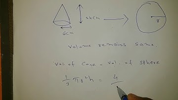 Class 10 Mensuration conversion of solid from one shape to another