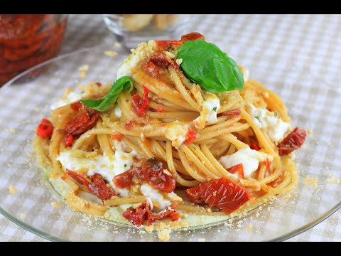 Spaghetti con pomodori secchi e crema di burrata: l'esplosione del gusto è assicurata!