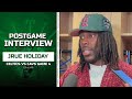 Jrue holiday reacts to celtics game 4 win vs cavs  postgame interview