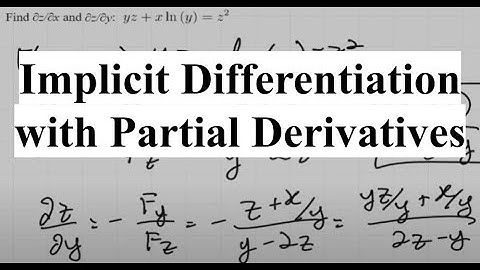 Implicit Differentiation with Partial Derivatives | Multi-Variable Calculus