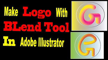How To Make Logo With Blend Tool replace spine  in ADOBE ILLUSTRATOR in Hindi