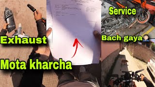 Mota kharcha ho gaya aapni bike pai || EXHAUST khul gaya 😫 || preparation for Ladakh ride