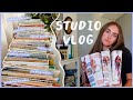 studio vlog ✿ making journals, packing orders, creating content