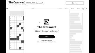 I really need to learn more about music 🥲 | NYT 05.22.2026 | Friday Crossword
