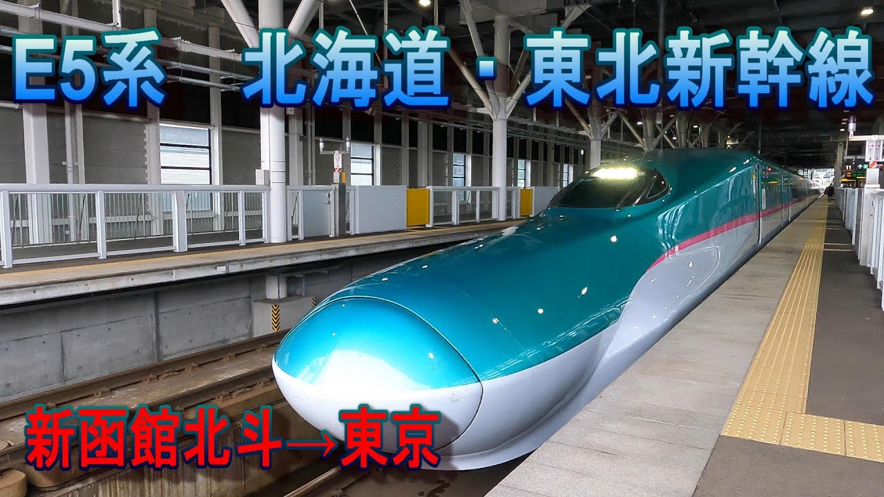 E5系 北海道・東北新幹線 はやぶさ34号 新函館北斗駅→東京駅