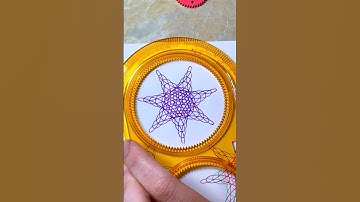 MAGIC CIRCLES #magic #circle #spirograph #tutorial #paint #painting #paintingtutorial #2024 #shorts