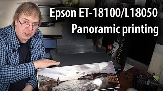 Panoramic printing with the Epson ecotank ET-18100 [L18050]. Using custom paper sizes